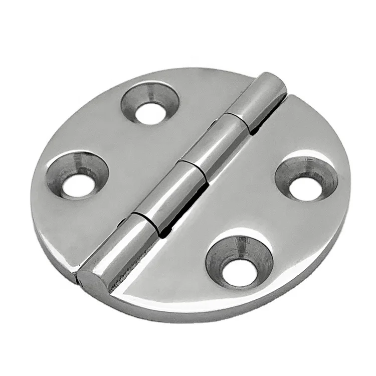 Little dolphin boat accessories Yacht accessories mirror polished 316 stainless steel casting hinge