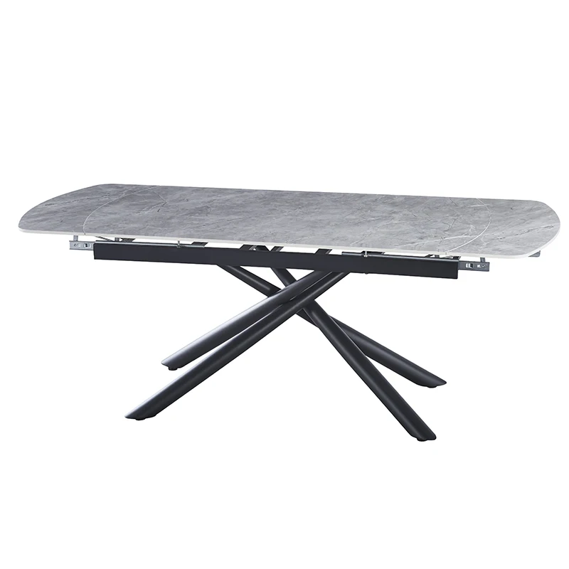 Ceramic dining table extension 2024 new large dining table wood design table top