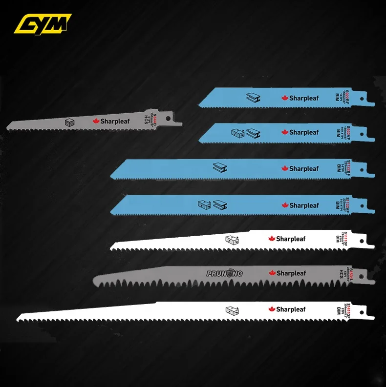 Saber pruning sawzall demolition 5TPI 6TPI 8TPI 10TPI 14TPI 18TPI 24TPI reciprocating saw blade for wood and metal