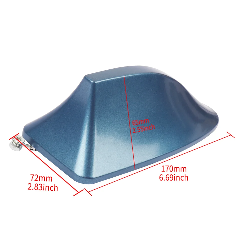 Universal Car Shark Fin Antenna Radio Aerials FM/AM Signal Protective Aerial Styling Roof Decoration Sticker Base