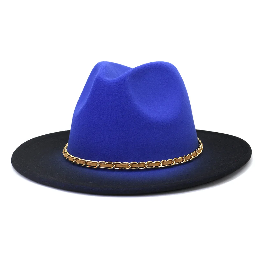 2024 new arrive Men Hats Feathers Buckle panama hat Women Decorated Beige Belt Pink Chain Feather Golden Fedora Hat Bands