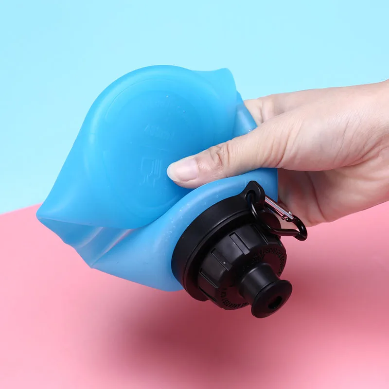 Outdoor Sports Portable Foldable Large Capacity Silicone Water Bottle