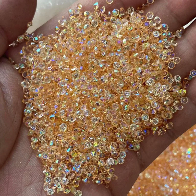 New  3mm AB Round Nail Crystal Stones Resin Gems Transparent Flatback Rhinestone For DIY