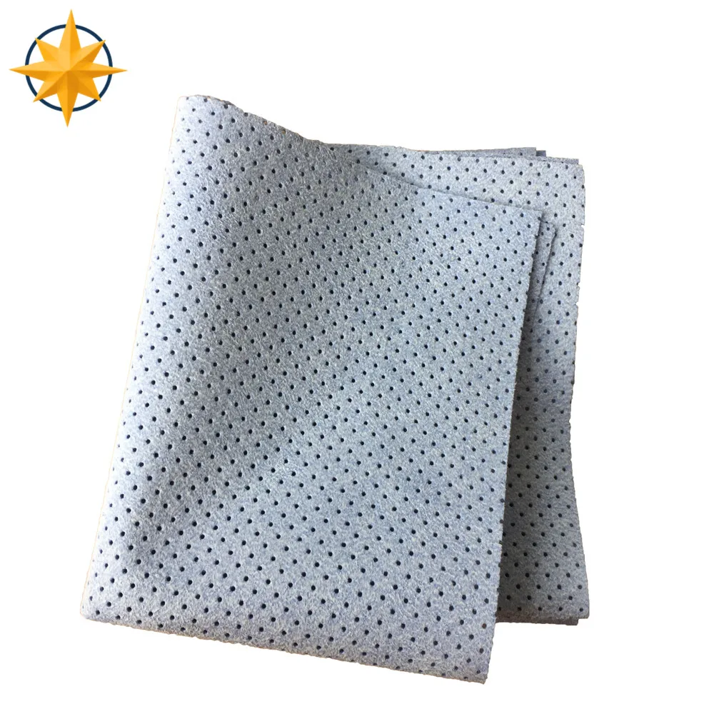 Factory hot products polyurethane needle punched non-woven textured fabric microfiber cleaning cloth