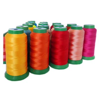 NO MOQ polyester Embroidery Thread 150d/2 Brand T-shirts Logo Thread Full Colour High Speed Machine Stitching