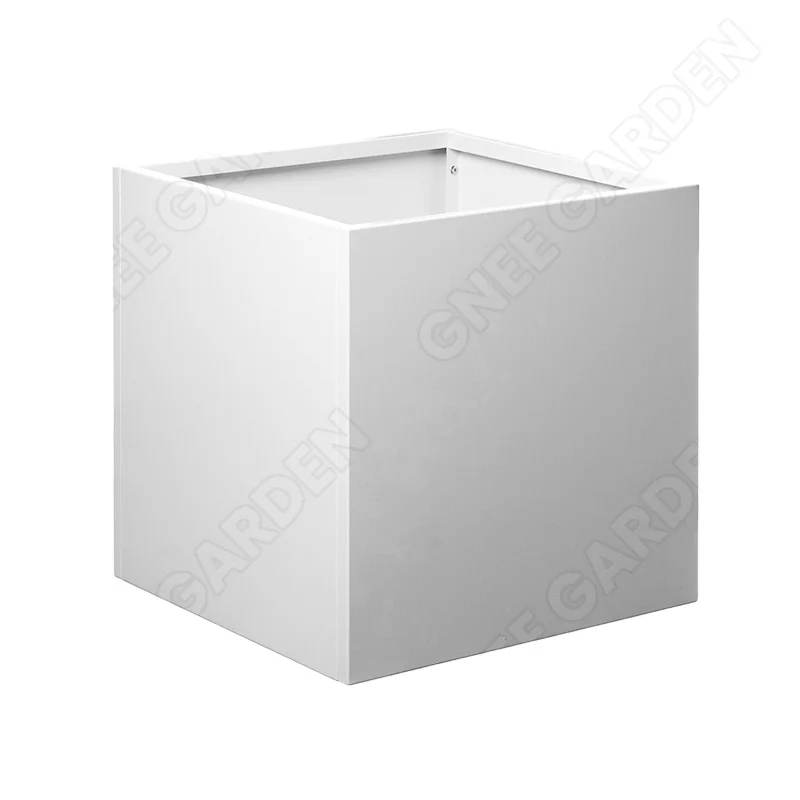 Customized Decorative Metal Planters Corten Steel Square Planters Steel Square Flower pot