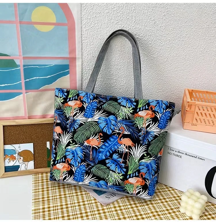 Tote Bags Large Tote Canvas Tote Bag Custom Logo Printed Recycled Reusable Tote Bag