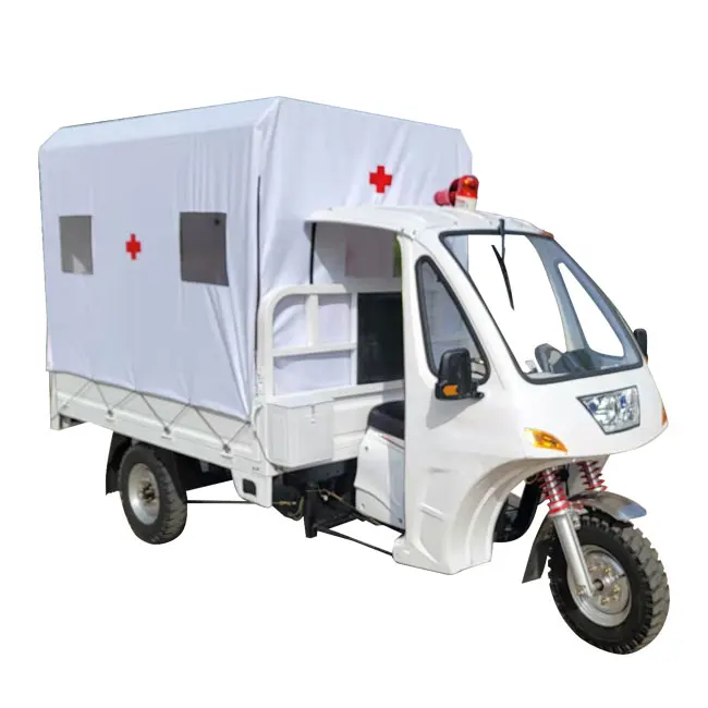 With Stretcher and Nurse Seat Africa Hot Sale 150cc 200cc 250cc Motorcycle 175cc Ambulance Tricycle China