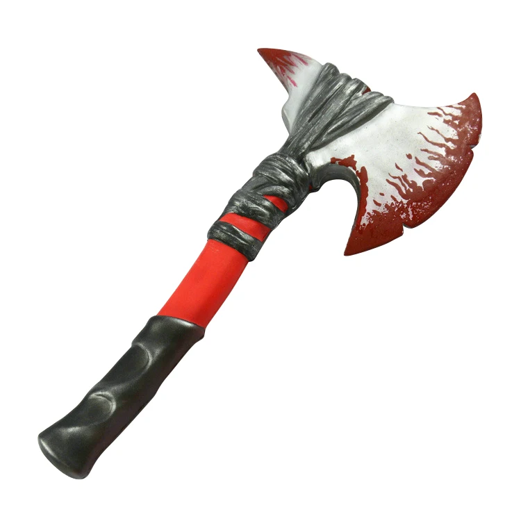 Wholesale PU Foaming Cosplay Party Bloody Axe Toy Figure Weapons Kitchen Knives
