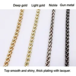 Handbag Accessories Metal Bag Chain 2mm Women Density Shoulder Chain For Belt Strap