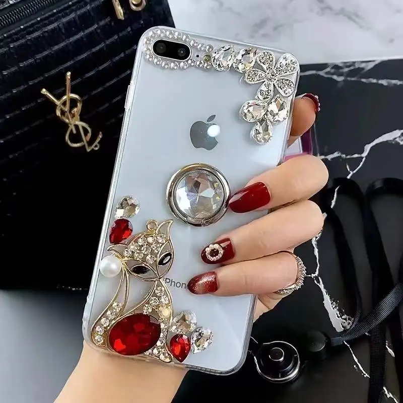 Multi Design Luxury Crystals Bling Rhinestone Sparkle 3D Diamonds Handmade Cell Phone Case For Iphone 11 12 13 Pro Max Case