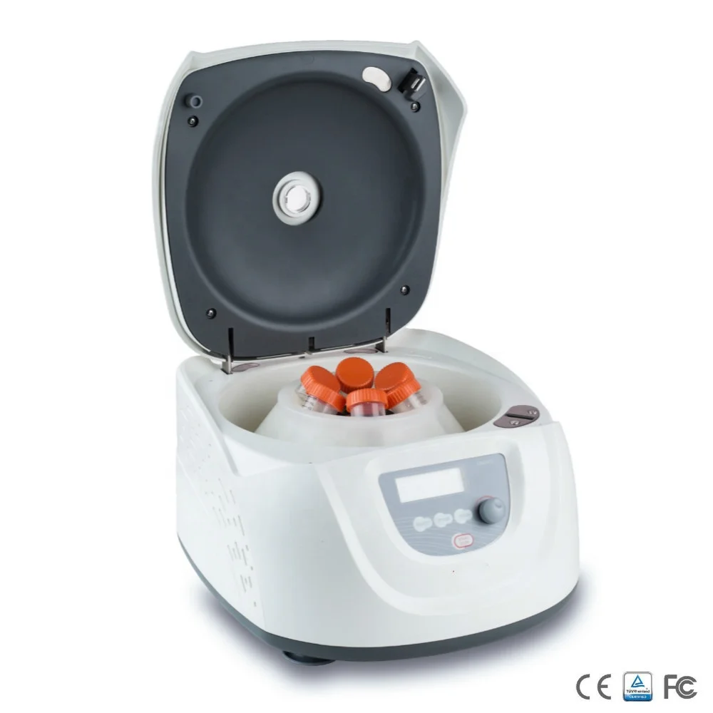 Clinical Centrifuge Low speed Centrifuge with 15ml 50ml 6 Tubes 300-4500rpm DM0412 Brushless Motor CE LCD Display