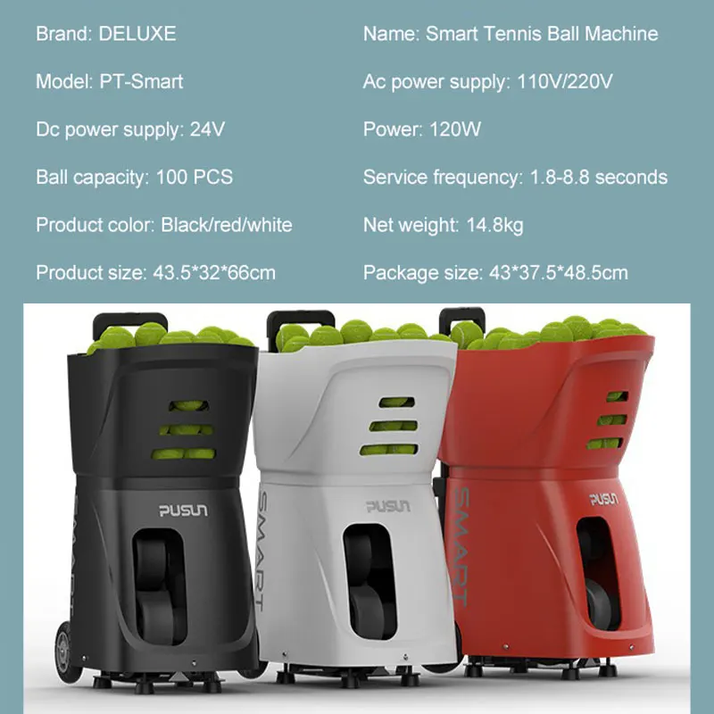 New Logo Packaging Customized Training Tennis Padel Ball Machine Smart App And Remote Control Tennis Ball Throwing Machine