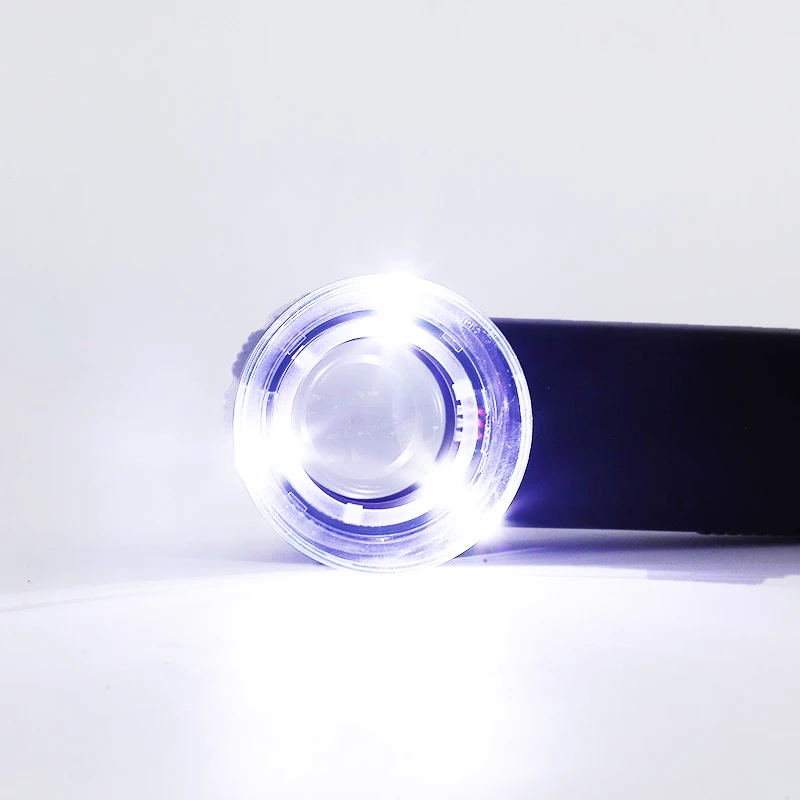 Magnifier Glasses Portable With Led 3 Lights High-power 30X Zoom Optical lenses Multi Function Repair Appraisal Magnifying Glass