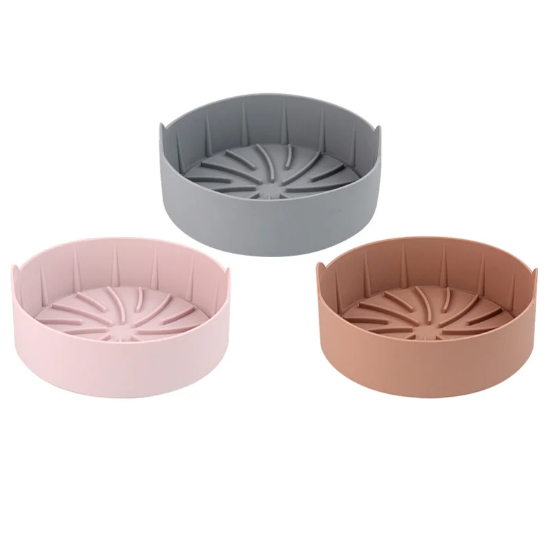 Big Size Cooking Bakeware Mat Baking Pan Healthy Tray Pan Basket For Air Fryer Silicone Pot