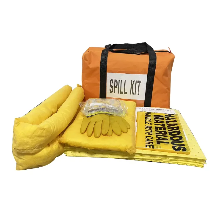 JUNENG Universal Spill Kits Contain Oil Absorbent Mat Pillows Socks for Oil Spill Clean Up Quickly Absorb