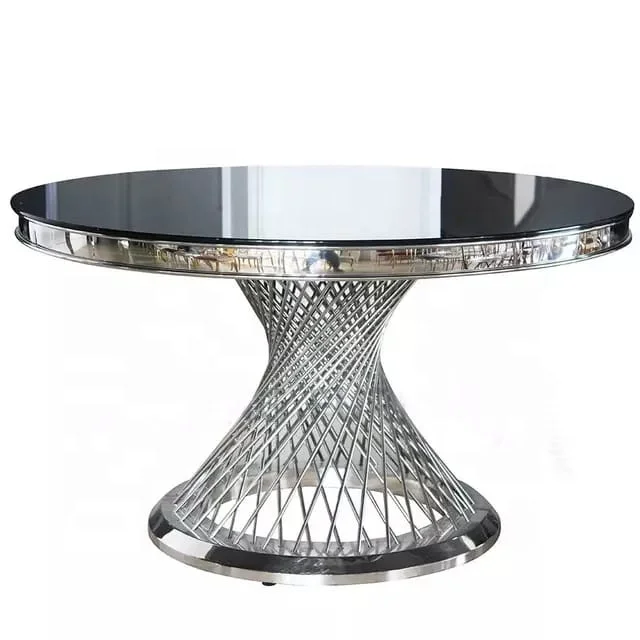 TH381 Modern Furniture round marble Dining Table