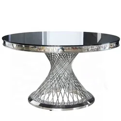 TH381 Modern Furniture round marble Dining Table