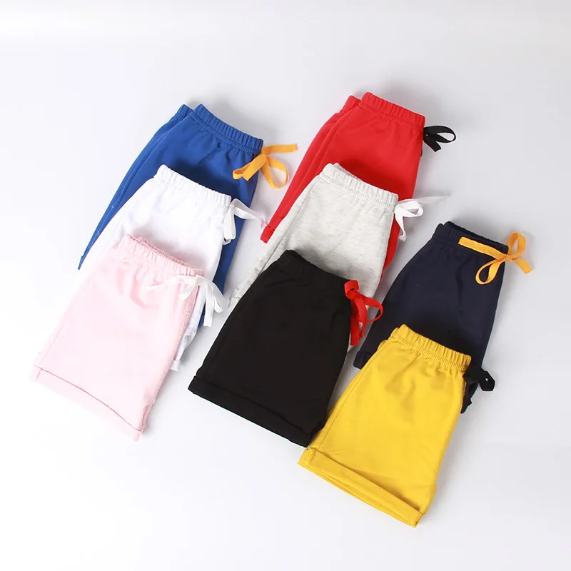 
Fashion boutique casual 2020 custom ribbed baby boy shorts kids jogger cotton pajamas biker shorts sets boy shorts 