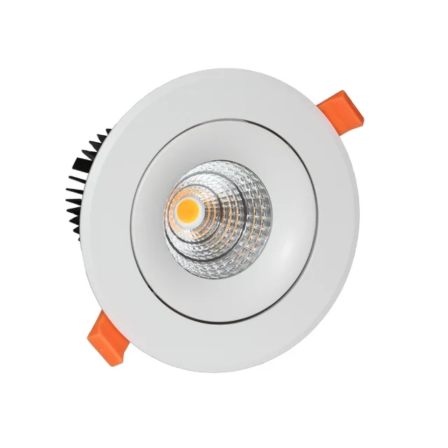 Recessed LED COB 6W Downlight Adjustable Commercial Light down lighting white/black