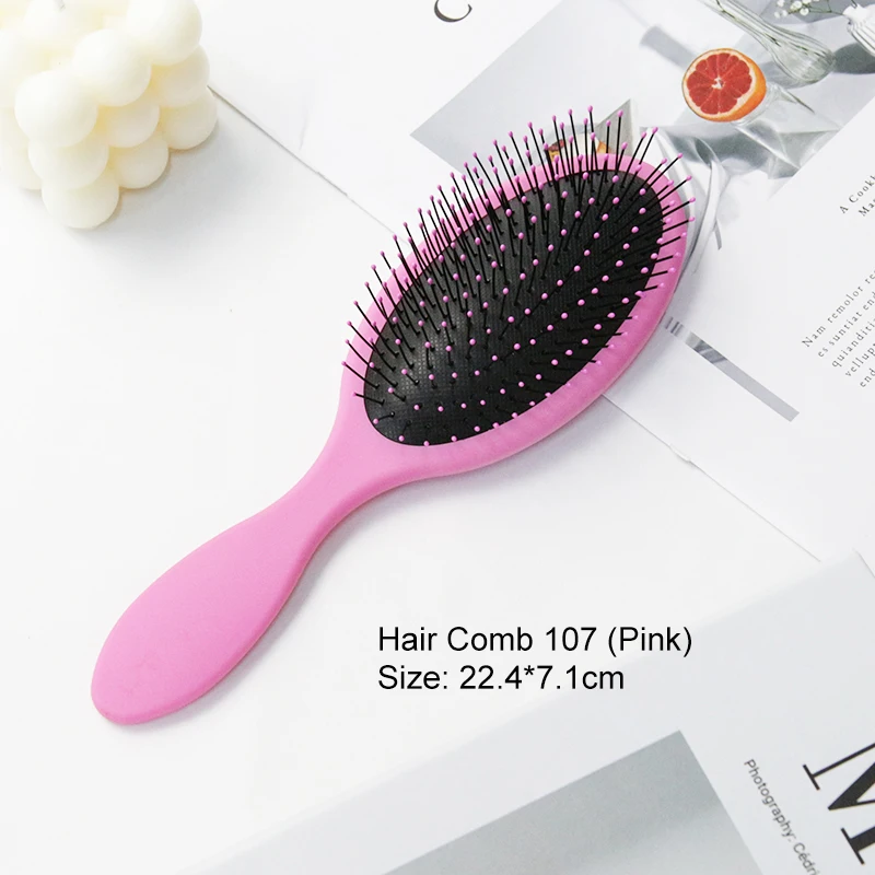 Multi-Color soft air cushion massage scalp plastic wet and dry brush massage hair brush