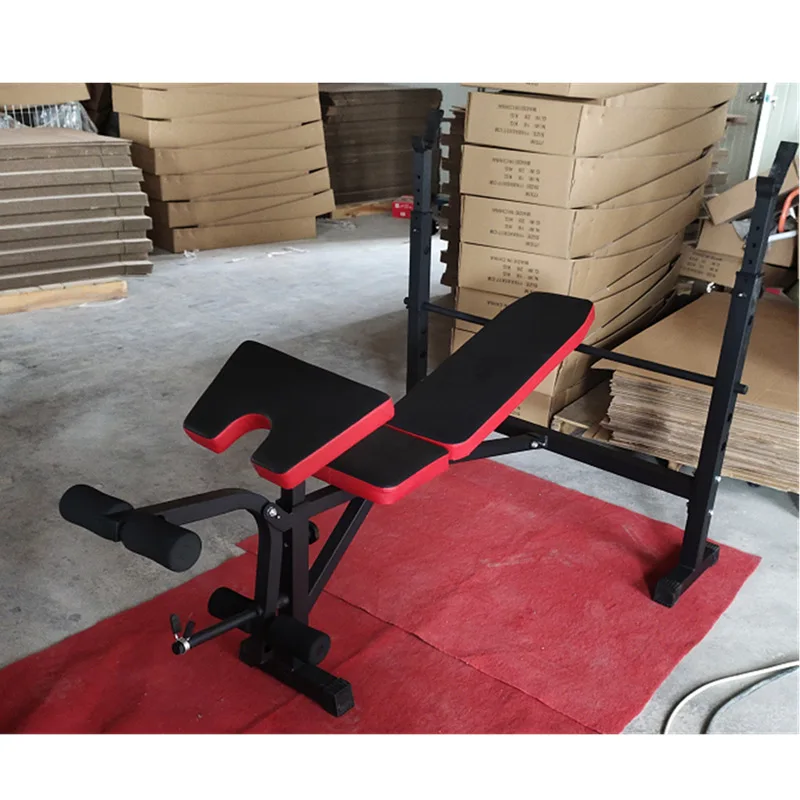 DHZ Adjustable Bodybuilding Bench with Dumbbell Rack for Chest Press Decline Press & Decline Bench Drill in Gymnasiums