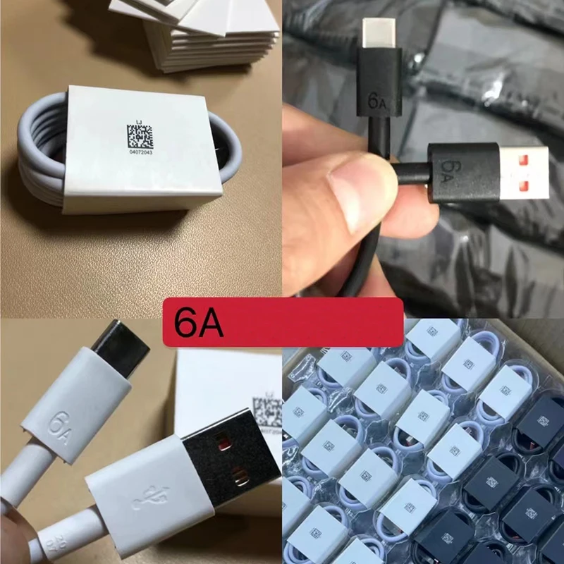 6A high quality super fast charging 65W charger Quick Charge high speed mobile data cable type c USB c cable