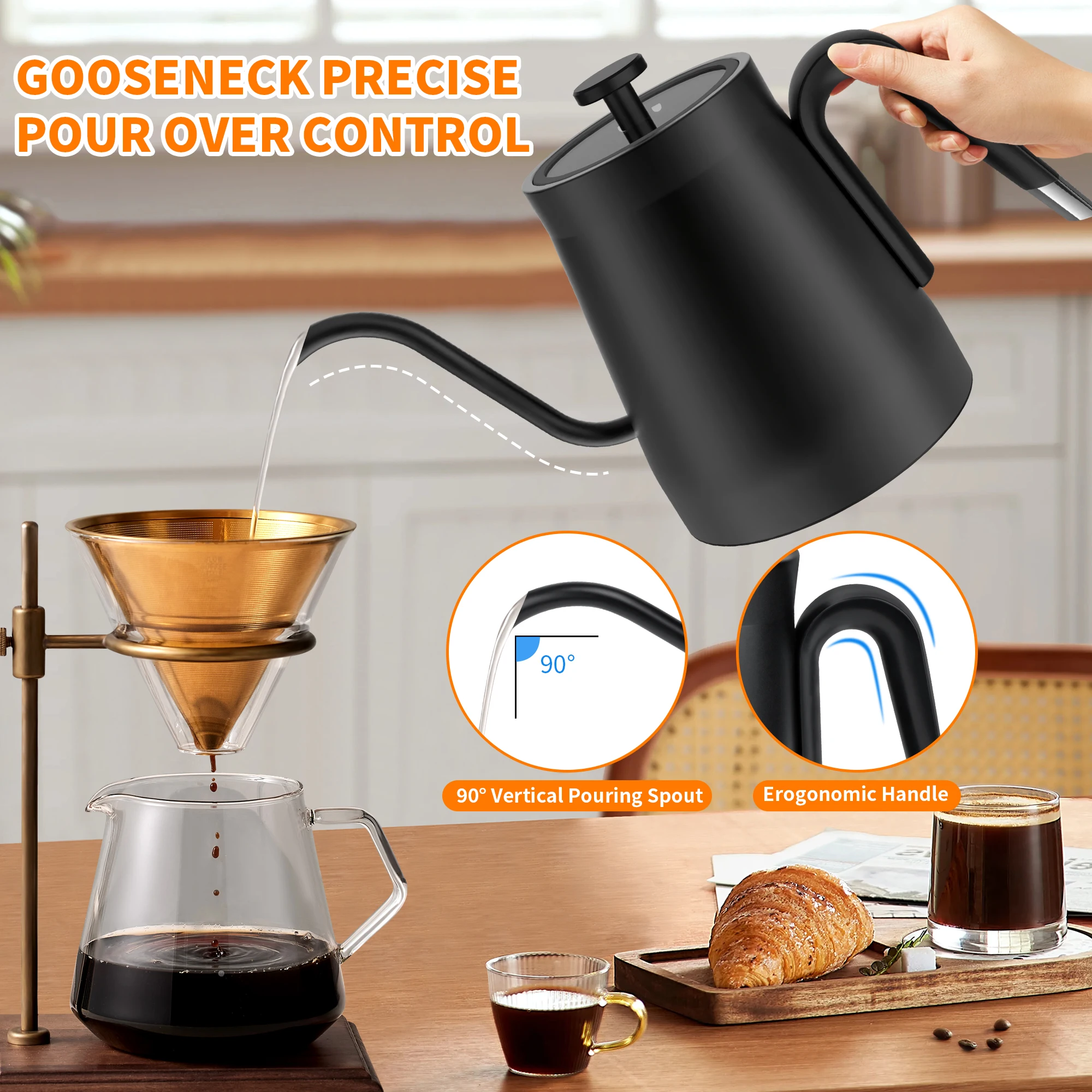110v kettle stainless steel temperature controlled pot