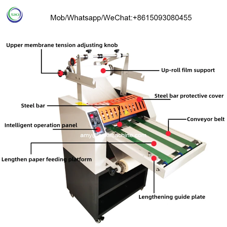 Semi Automatic Hydraulic Sheet To Roll Thermal Laminating Machine Pur Lamination Machine