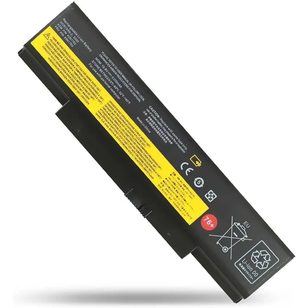 76 + Аккумулятор для ноутбука Lenovo ThinkPad E550 E555 E560 E565 45N1762 45N1763 45N15E9 45N1758 4X50G53717 45N8961 10,8 V 5200 мА-ч