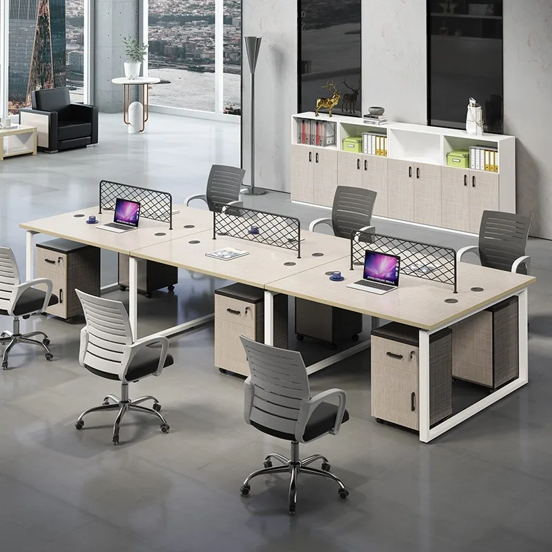 office partition table Staff desk Cubicle workstation Bureau de travail modular office table commercial Office Furniture set