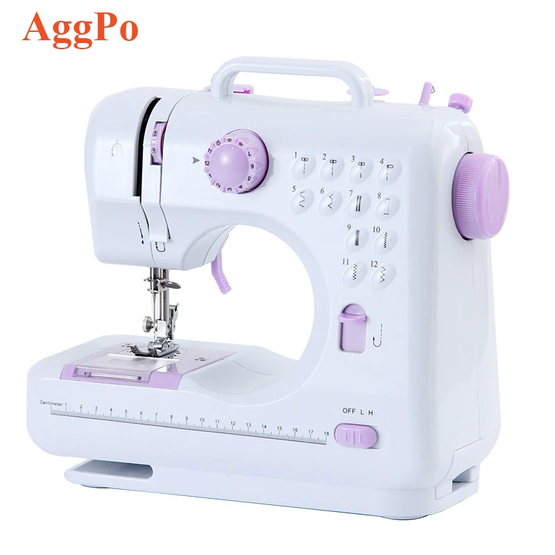 Sewing Machine Portable mini Electric Sewing Machine for beginners 12 Built-in Stitches 2 Speed