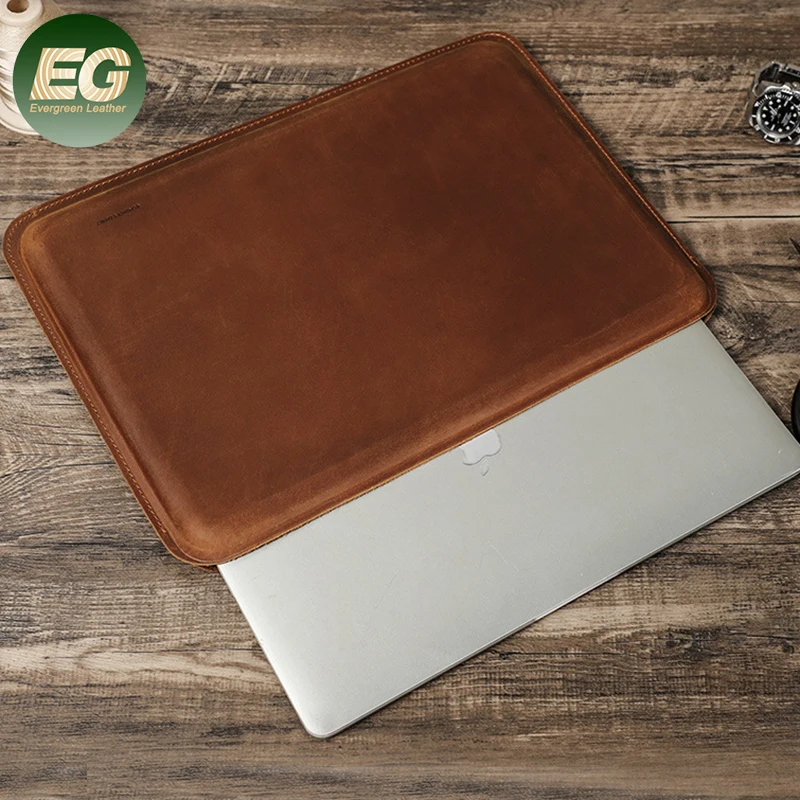 GA204 computer sublimation for customized case sleeved bag business and 13 14 15 16 inch custom leather laptop sleeve