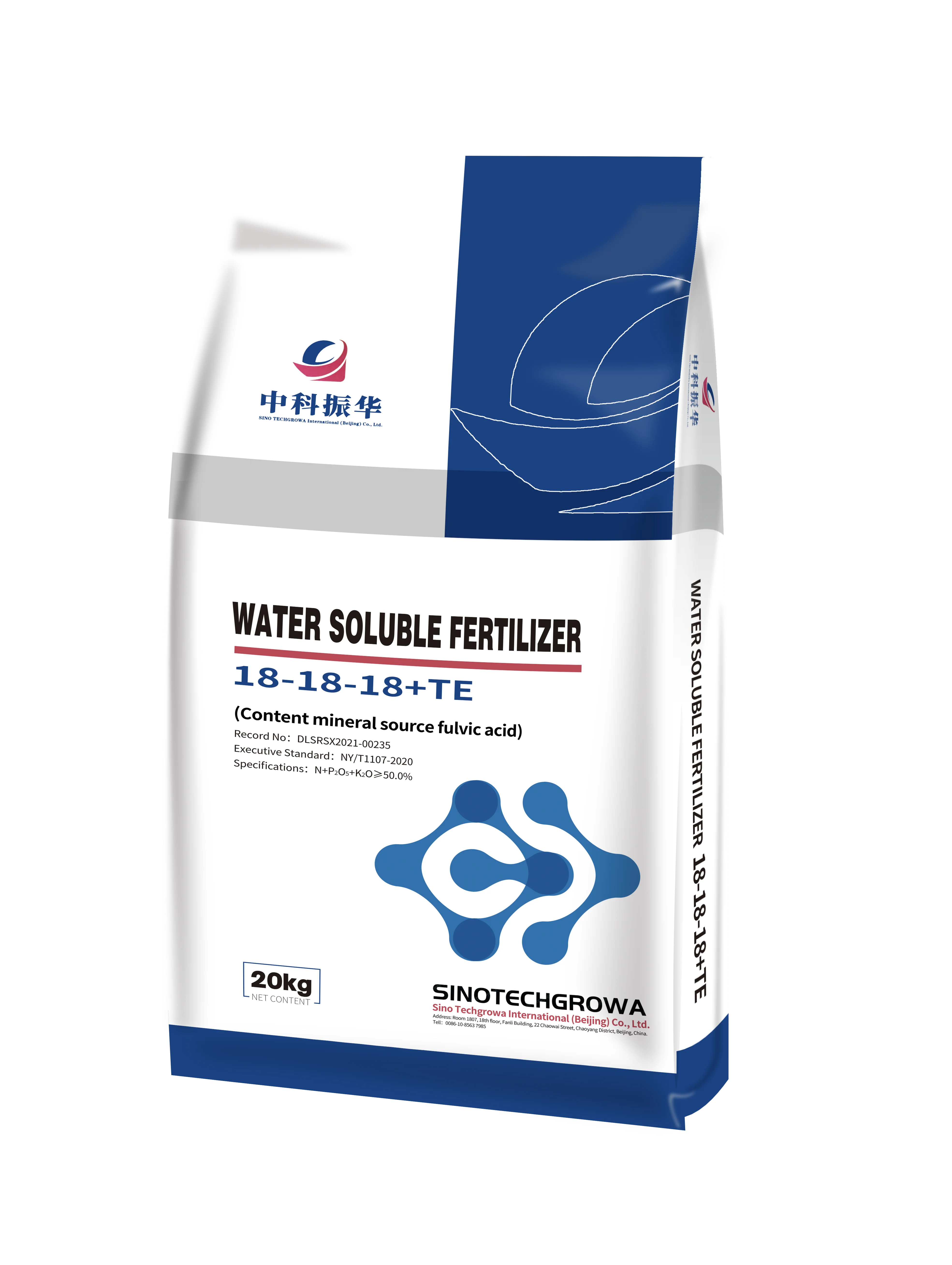 100% Water Soluble Npk Fertilizer 18-18-18+Te