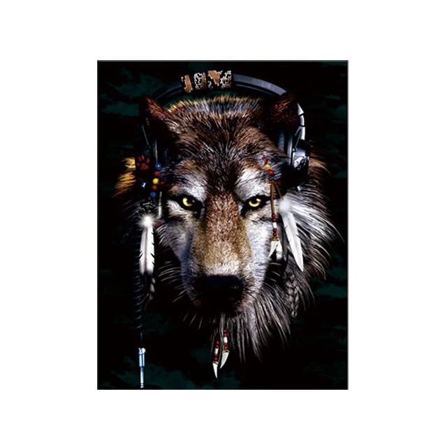Best selling 3d lenticular picture of wolves wholesale 3d animal posters wolf