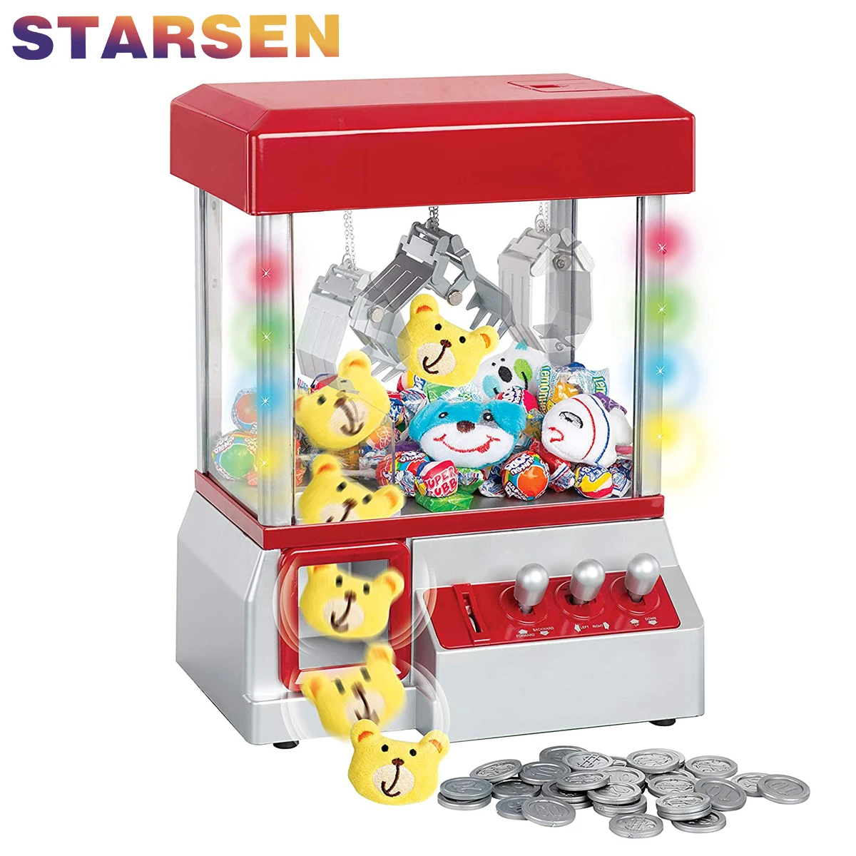 Electronic Candy Grabber toy with music new style candy household grabber candy catcher arresting mini claw machine for kids
