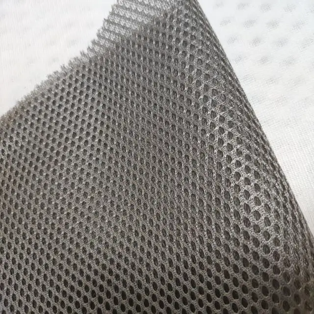 Stock Lot for Sports Shoes Air Mesh Fabric China Supplier Bird 3d Plaid Jiangsu Tricot 100% Polyester Lightweight Knitted 1-5mm