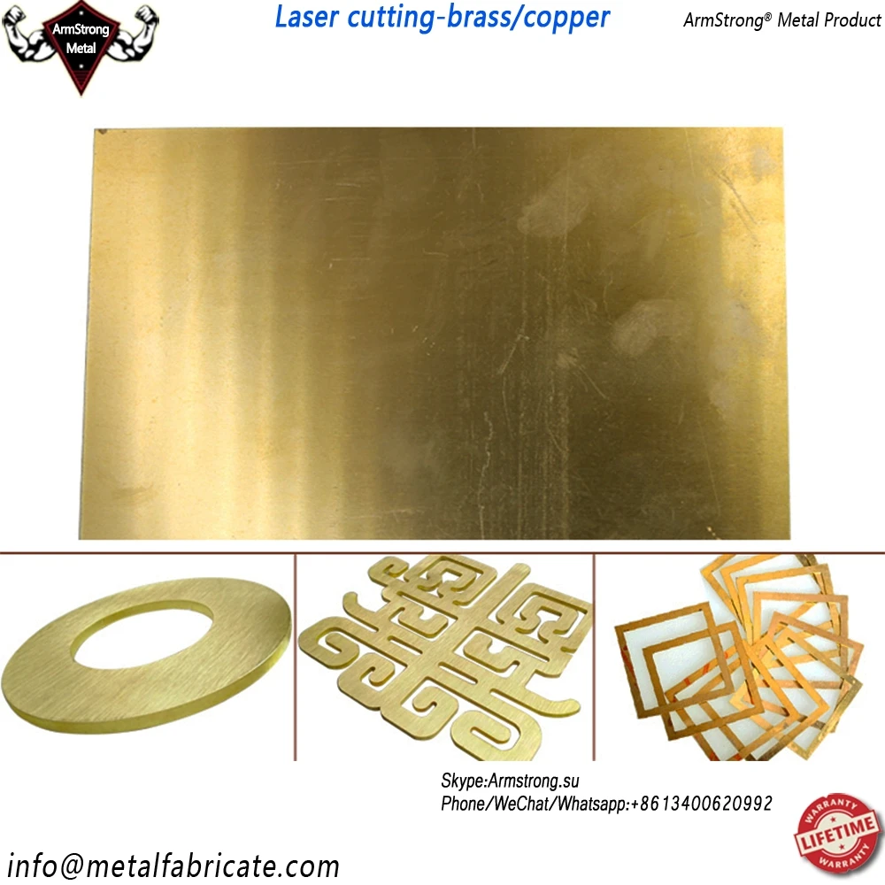 
ArmStrong Metal ARMS377LC wholesale Beryllium copper brass copper alloy cnc laser cutting service manufacturer 