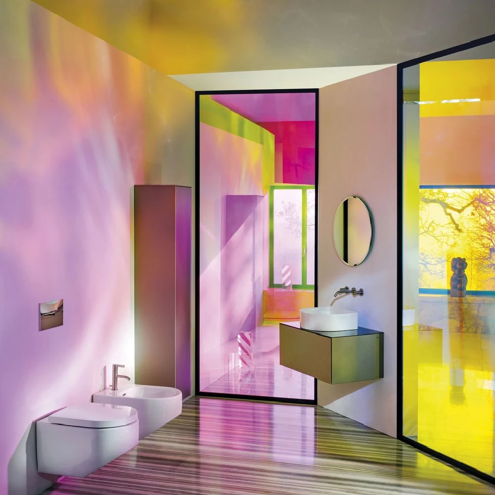 Dichroic window Film PET dichroic rainbow window glass decorative film 1.38*50m