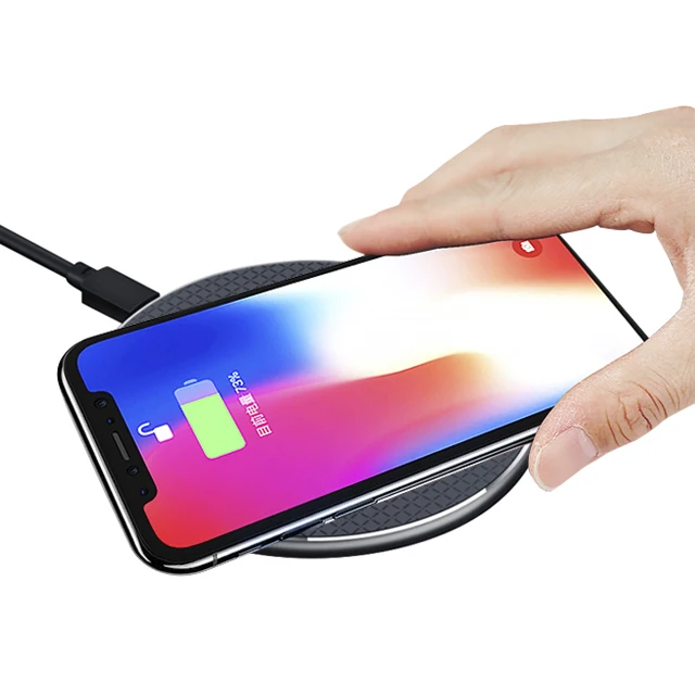 
New Design Metal Alloy 10w Fast Charging Wireless Charger For Iphone Samsung Uutek K8 