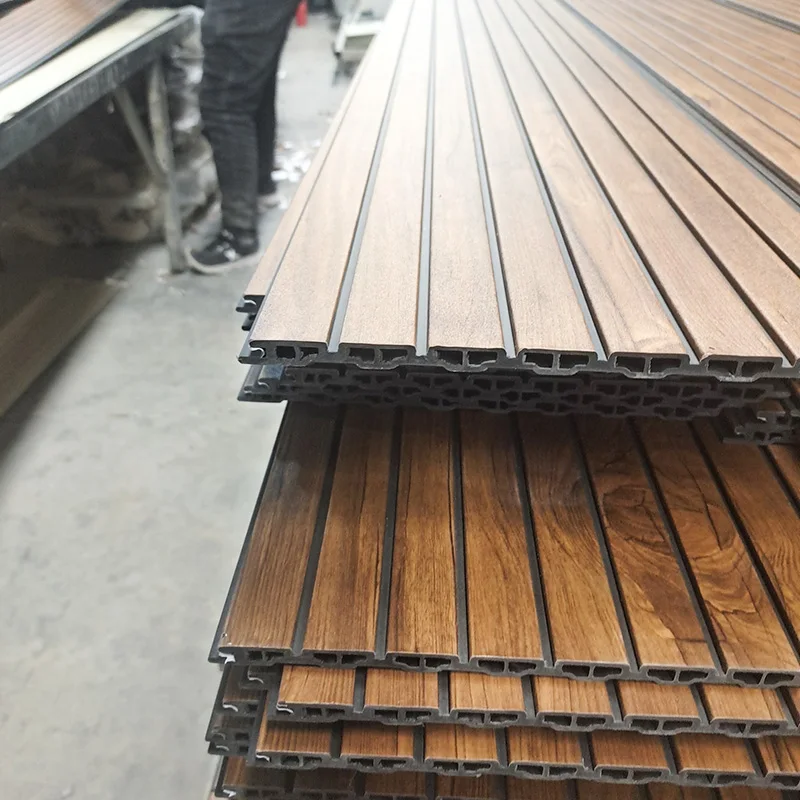 Hot Selling Pvc Ceiling Panel Waterproof And Fireproof Plastic Fluted Wall Panel Wpc For Interior Decoration