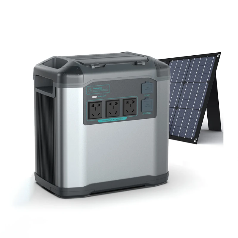 Fast Charging 2000w solar generator wireless power bank power supply solar portable power station 3000w