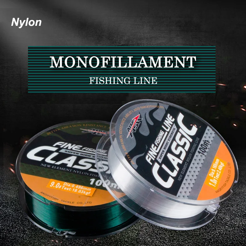 100/150 Meters Nylon Monofilament Fishing Line - Paralleled Roll Track - Superior Nylon Material Fishing Line