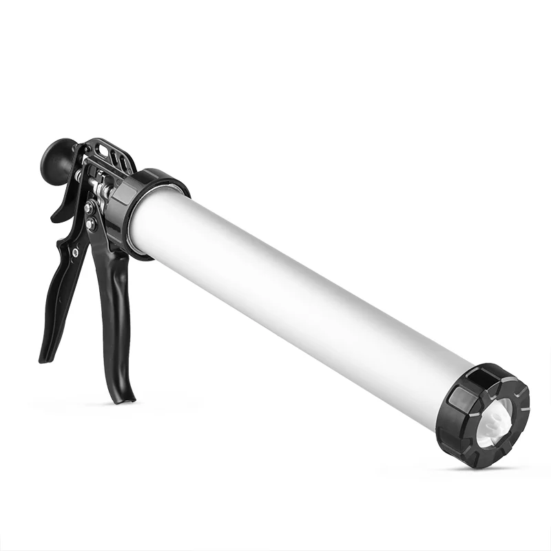 Aluminum Barrel Caulking Gun for 10oz/20oz Sausage Pack Cartridge & Bulk Application Perfect for Industrial & Home Use