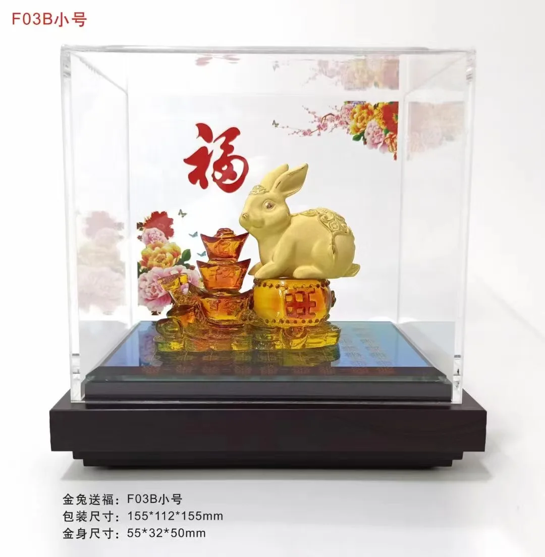 2024 Zodiac Substitute Design and Customization Bunny decoration mold design and manufacturing Power casting ornament processing