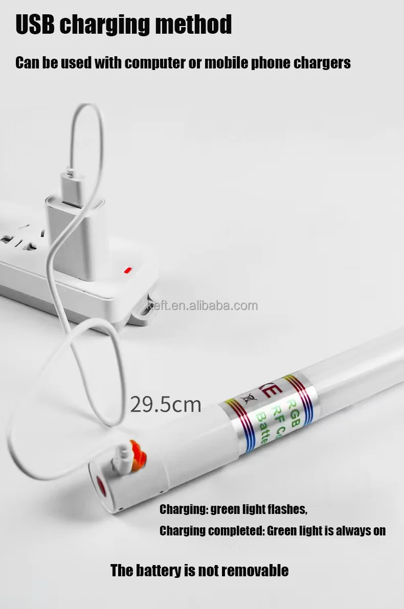 tripod 30cm 60cm 90cm 120cm led tube light rgb for 360 photo booth
