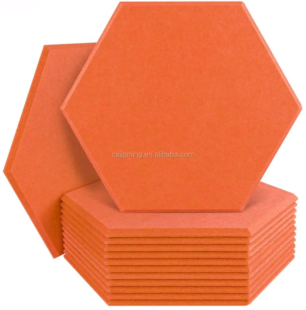 PET Acoustic Panel Affordable Hexagon 100% Polyester Acoustic Panel