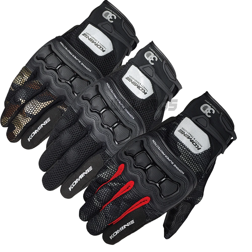 KOMINE GK215 Мотоциклетные Перчатки локомотив для верховой езды гоночный внедорожный прикрепляющийся к перчатки GK-162 мотоциклетные четыре сезона унисекс перчатки