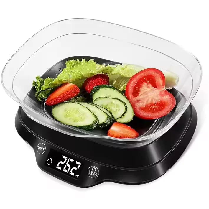 Household Digital Kitchen Scales with 1.2L Bowel  5kg Electronic Kitchen Scale LCD display portable kitchen digital scale