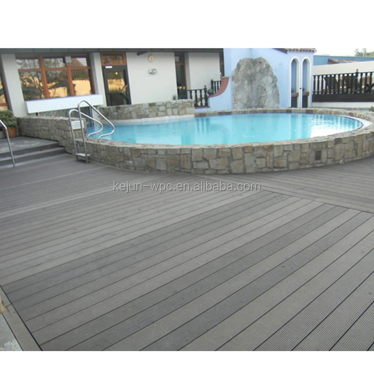 Композитное напольное покрытие из композитного дерева и пластика, напольное покрытие для бассейна из ДПК, настил для наружной террасы, патио